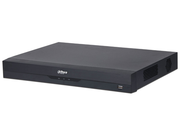 DVR de 16 Canales 4K, WizSense, IA, H.265+, 2 Bahías de Disco Duro, 16 Canales + 16 IP (hasta 32 IP), 2 Canales de Reconocimiento Facial, SMD Plus, Codificación IA, Funciones IoT y POS, Audio Bidireccional.
