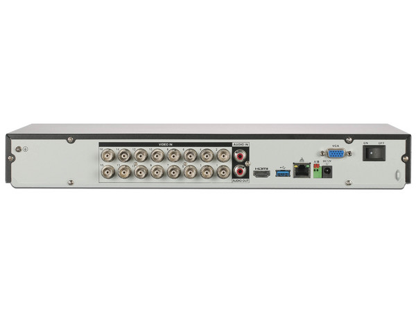 DVR de 16 Canales 4K, WizSense, IA, H.265+, 2 Bahías de Disco Duro, 16 Canales + 16 IP (hasta 32 IP), 2 Canales de Reconocimiento Facial, SMD Plus, Codificación IA, Funciones IoT y POS, Audio Bidireccional.