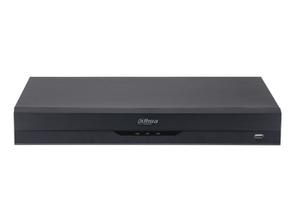 DVR Pentahíbrido Dahua XVR5232AN-I3 de 32 canales, Soporta HDCVI / AHD / TVI / CVBS / IP, 3840 x 2160 p, 2 x SATA (hasta 16 TB). No incluye disco duro.