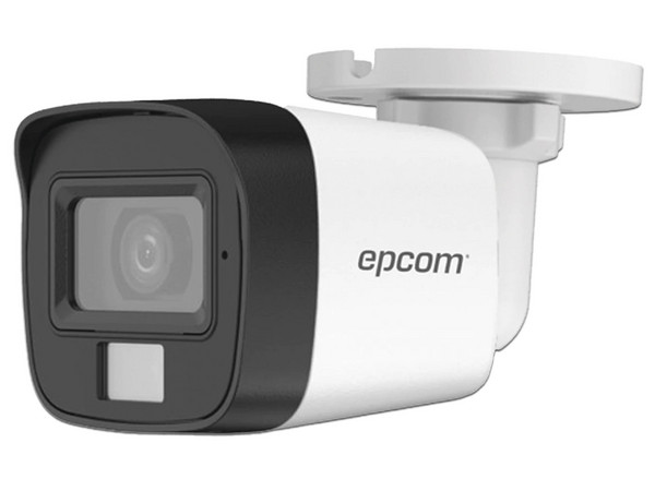 Cámara Tipo Bala Epcom B8-TURBO-DL de 2MP (1920 x 1080), Lente de 2.8mm, IR hasta 30m, IP67. Color Blanco.
