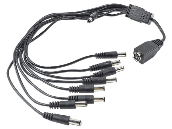 Cable con 9 Vías Hikvision DS-9WAYC para Alimentar 8 Cámaras TURBOHD y DVR TURBOHD Epcom y Hikvision.