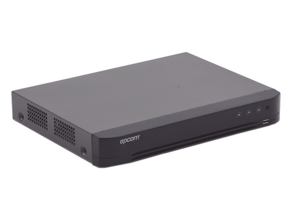 DVR EPCOM EV-4004TURBO-D de 4 Canales TURBOHD y 2 Canales IP, 4 MP, 1 Bahía de Disco Duro (No incluido).