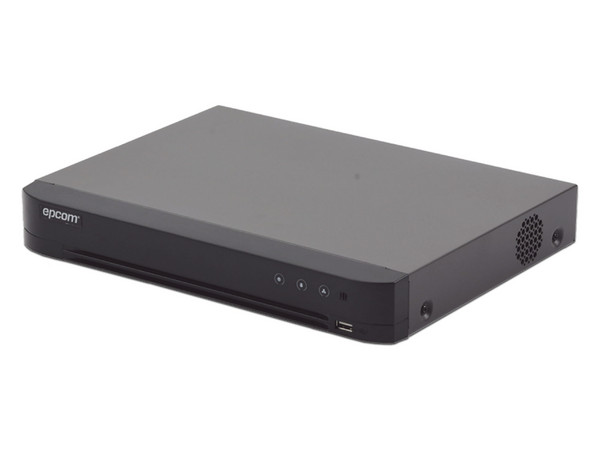 DVR EPCOM EV-4004TURBO-D de 4 Canales TURBOHD y 2 Canales IP, 4 MP, 1 Bahía de Disco Duro (No incluido).