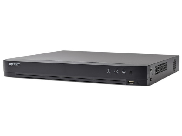 DVR Epcom EV-4016TURBO-D(C) de 16 canales TurboHD de 4MP y 8 canales IP, Puerto SATA de hasta 10TB (Disco Duro No Incluido).