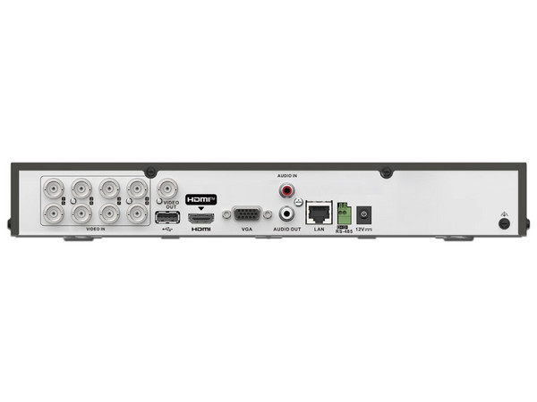 DVR EPCOM EX-5008-TURBO de 8 Canales TurboHD, 4 Canales IP, 5MP Lite 3K, AcuSense, 1 Bahía para Disco Duro. Color Negro.
