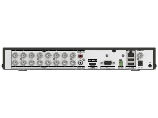 DVR EPCOM EX-5016TURBO de 16 Canales TurboHD, 8 Canales IP,  5MP Lite 3K, AcuSense, 1 Bahía para Disco Duro. Color Negro.