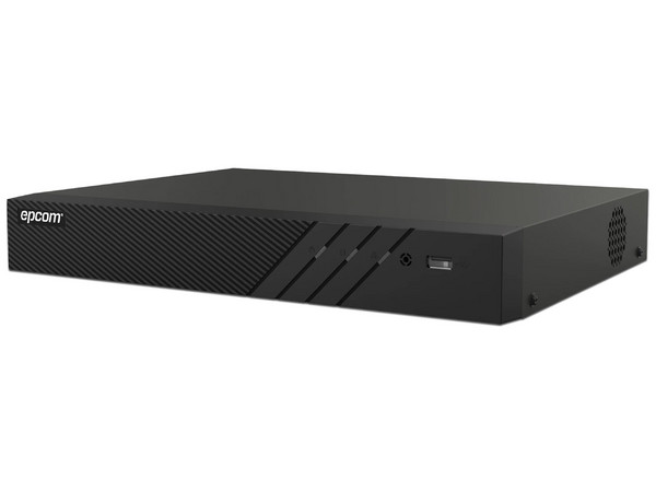 DVR EPCOM EX-8016TURBO-L de 16 Canales TurboHD, 16 Canales IP, 8MP 4K, AcuSense, 2 Bahías de Disco Duro. Color Negro.