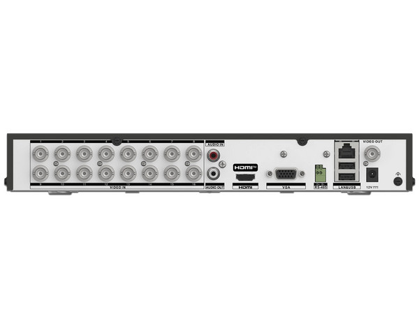 DVR EPCOM EX-8016TURBO-L de 16 Canales TurboHD, 16 Canales IP, 8MP 4K, AcuSense, 2 Bahías de Disco Duro. Color Negro.