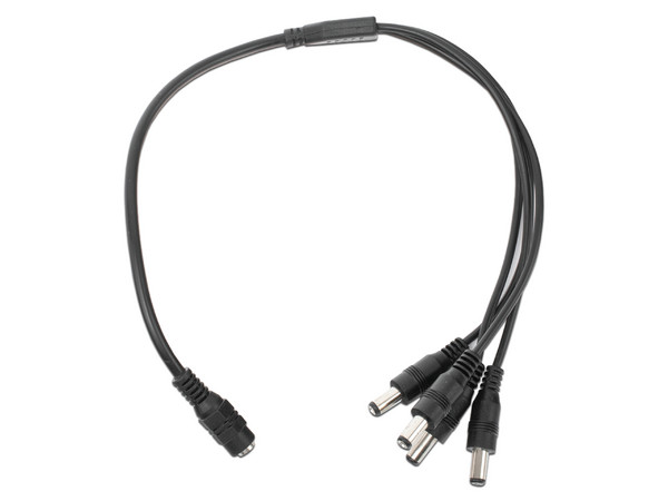 Divisor de energía EPCOM JR-F52, Cable con conector Jack Hembra de 3.5mm, 4 Salidas de Jack Macho, Tipo pulpo, 4 Conectores Macho, 1 Conector Hembra.