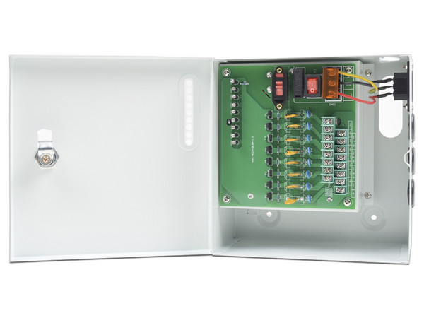 Fuente de Poder Profesional EPCOM PLK-24-AC-8A para cámaras de Seguridad, hasta 8 cámaras.