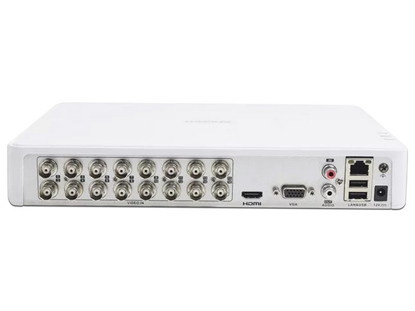DVR Epcom S16-TURBO-G3 de 16 Canales Turbo HD y 2 Canales IP, H.265+, 1 Bahías de Disco Duro (No Incluido), Color Blanco.