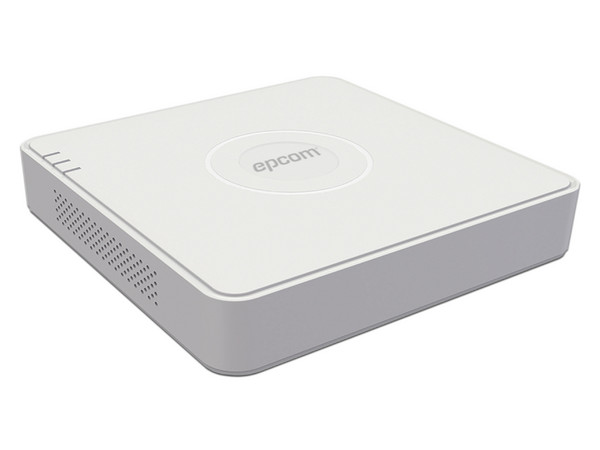 DVR Epcom S16-TURBO-G3 de 16 Canales Turbo HD y 2 Canales IP, H.265+, 1 Bahías de Disco Duro (No Incluido), Color Blanco.