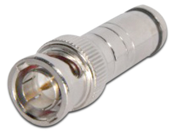 Conector BNC Macho EPCOM TT-RG-16 en 75 Ohm, Compresión Axial para Cable Coaxial RG-59/U.