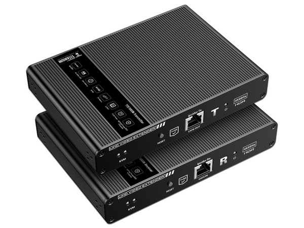 Kit Extensor KVM TT676KVM, Resolución 4K a 60 Hz, Hasta 70m de distancia de señal, HMDI, USB. Color Negro