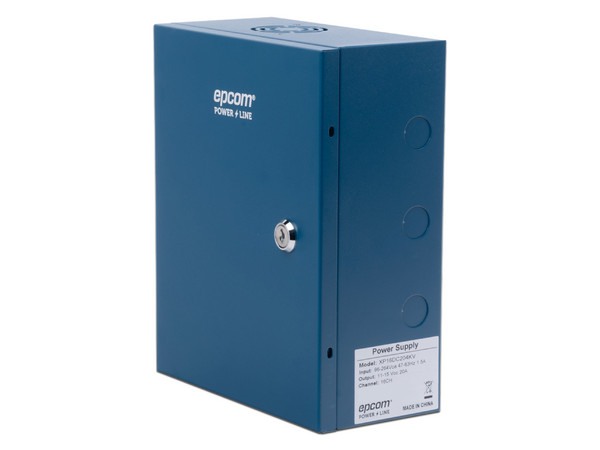 Fuente de Poder Profesional Epcom XP-16DC-20-4KV de 20 Amperes, 16 Canales, Hasta 1.25A por Salida, Ajuste de 11 a 15 VCC por Salida, Protección Contra Sobrecargas.