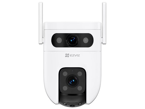 Cámara Dual IP Ezviz CS-C9C de 10MP 2K (5MP + 5MP), IR de Hasta 40m, WI-Fi, IP65, Ranura para MicroSD. Color Blanco.