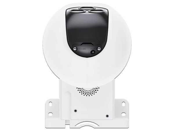 Cámara PT Tipo Torreta EZVIZ CS-H80F Con Triple Lente, Resolución 2K (2560 x 1440), IR de Hasta 30m, Wi-Fi, Ranura MicroSD de Hasta 512GB. Color Blanco.