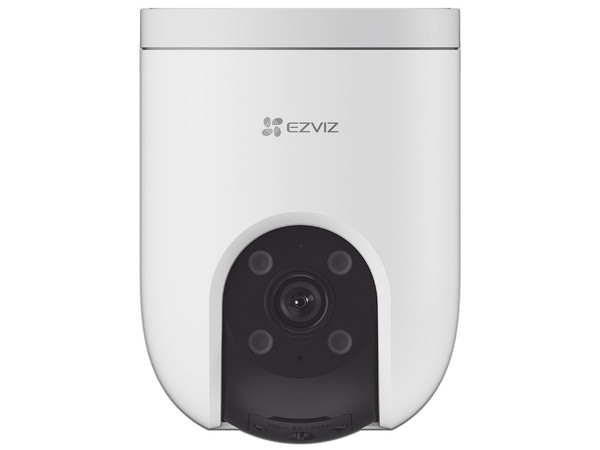 Cámara IP PT Tipo Domo EZVIZ CS-H8C de 3MP (2304 x 1296), Lente de 4mm, IR hasta 30m, Wi-Fi, Ranura para tarjetas MicroSD, Color Blanco.