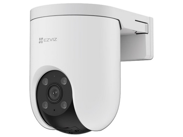 Cámara PT Tipo Torreta EZVIZ CSH8C/3MP de 3 MP 2K (2304 x 1296), Detección de Humanos, Wi-Fi, Soporta MicroSD de 512GB, IP65. Color Blanco.