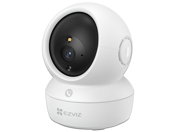 Cámara de seguridad para hogar inteligente EZVIZ H6c, 1080p, Lente 4mm, Visión Nocturna hasta 10m, Wi-Fi, Almacenamiento en Nube y MicroSD.