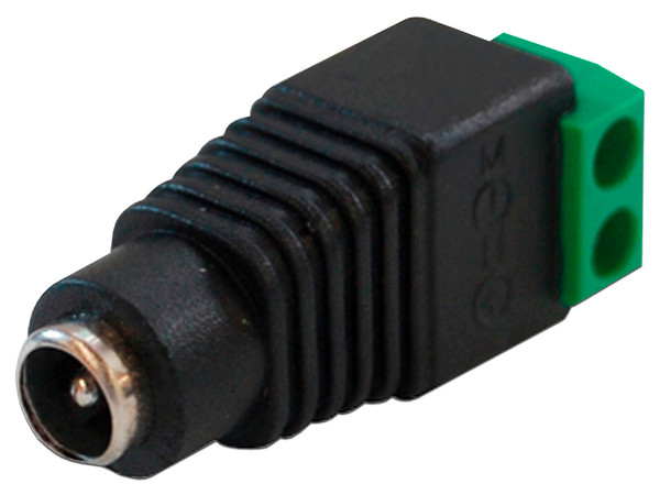Paquete de 10 Conectores de Corriente Hembra Enson ENS-FC01 tipo Jack 3.5mm, para Cámaras CCTV, con Bloque polarizado.
