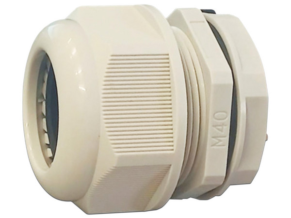 Conectores para Cajas Plásticas Enson ENS-CG40, Nylon, 40mm. Color Blanco.