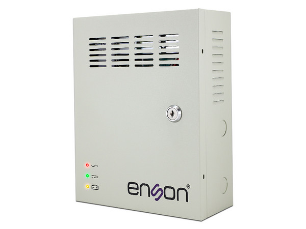 Caja de Fuente de Poder Enson de 9 Canales Para CCTV Y Control De Acceso.