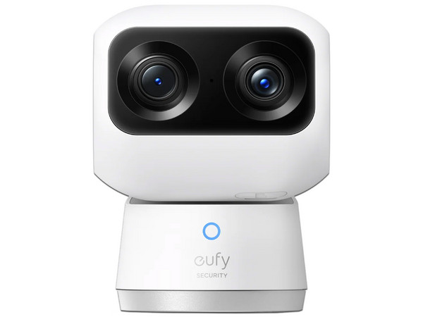 Cámara de Seguridad EUFY S350, Doble Lente con Zoom Óptico, Conectividad Wi-Fi.