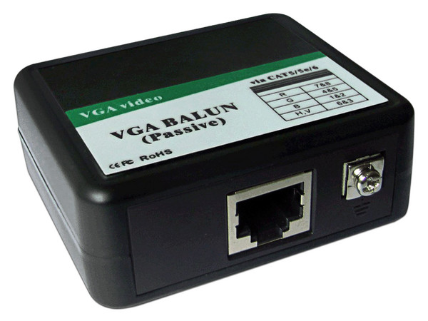 Extensor Pasivo Folksafe FS-6001P, VGA, RJ45, 180m. Color negro.