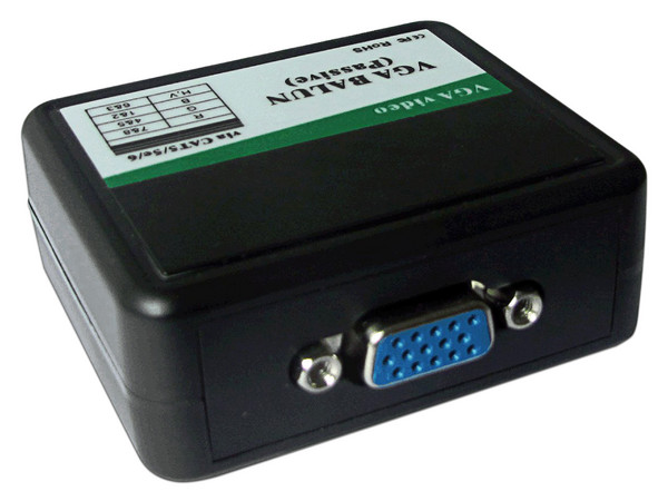 Extensor Pasivo Folksafe FS-6001P, VGA, RJ45, 180m. Color negro.