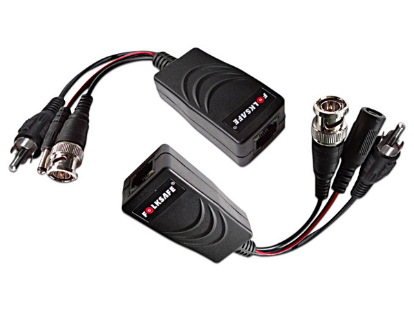 Par de Transceptores Folksafe FS-HD4301VPA, 1080P, Soporta HDCVI,TVI.