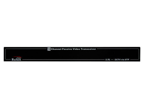 Transceptor hub pasivo Folksafe FS-HDP4616 con 16 canales BNC y 4 puertos Ethernet.