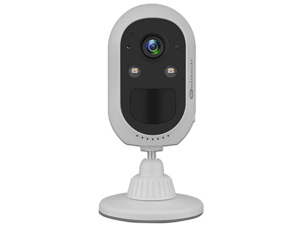 Cámara Wi-Fi Getttech GEC-WBWL4, IP 4MP, visión nocturna, audio bidireccional, diseño resistente para exteriores (IP65), compatible con microSD hasta 128 GB, fácil instalación.