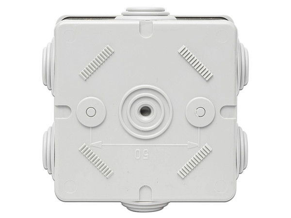 Caja de derivación Gewiss GW-44-003, 6 Entradas, Autoextinguible, IP44, IK07.