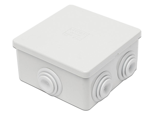 Caja de derivación Gewiss GW-44-003, 6 Entradas, Autoextinguible, IP44, IK07.