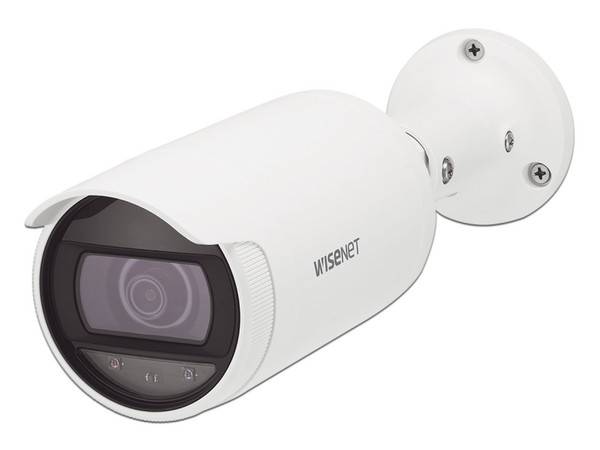 Cámara de Vigilancia tipo Bala Hanwha AN-0L7012R de 4MP (2560 x 1440), IR hasta 30m, IP66.
