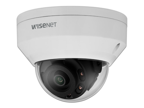 Cámara Tipo Domo Antivandálica Hanwha ANV-L7012R de 4MP, IR hasta 20m, IP66, IK10.