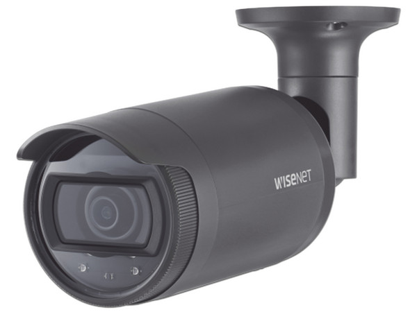 Cámara de Vigilancia tipo Bala Hanwha Wisenet LNO-6012R de 2MP (1920 x 1080p), IR hasta 20m, Soporta MicroSD hasta 32GB.