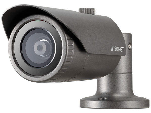 Cámara IP Tipo Bala Hanwha QNO-8010R de 5MP (2592 x 1944), IR hasta 20m, Protección IP66, Antivandálica.