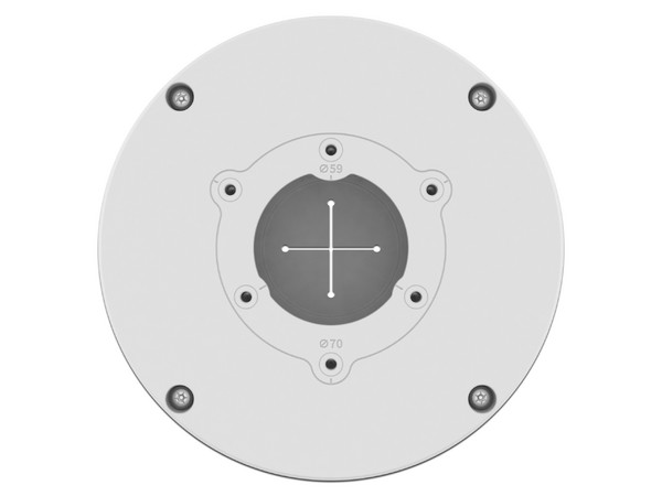 Caja de Conexiones Hanwha para Cámara  Wisenet QNO-C8083R y QNO-C9083R. Color Blanco.
