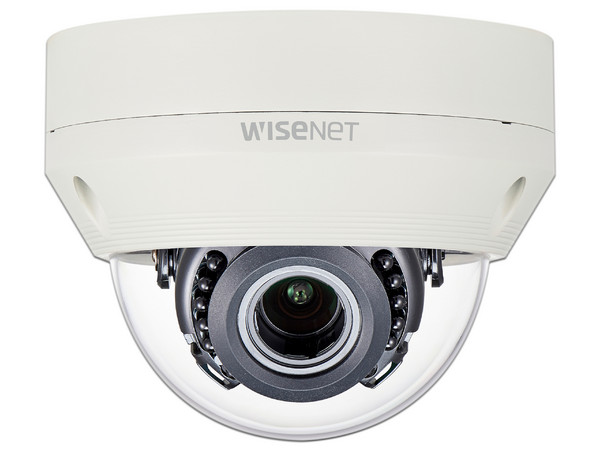 Cámara Tipo Domo antivandálica Hanwha SCV-6085R de 2MP, 1080P, IR hasta 30m, IP66, IK10.