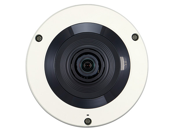 Cámara de Vigilancia Para Techo Hanwha XNF-8010R de 6MP (2048 x 2048), H.265/H.264, IR Hasta 15m.