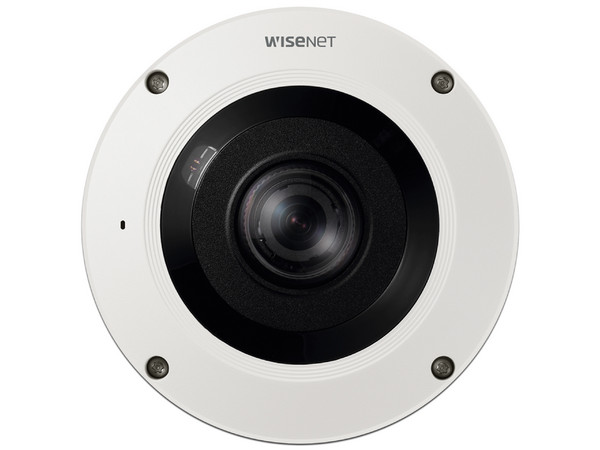 Cámara de vigilancia IP Tipo Fisheye Hanwha XNF-9010RV, PTZ Digital 16X, 12MP, IR de hasta 10m, IP66, IK10, PoE.