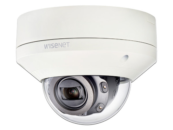 Cámara Tipo Domo Hanwha XNV-6080R de 2MP, PoE. Color Blanco.