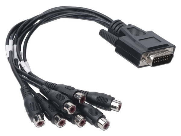 Adaptador de 7 entradas de Audio para DVRs Epcom y Hikvision.