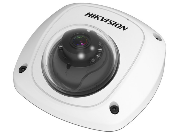Cámara Móvil Mini Domo Hikvision AE-VC211T-IRS de 2MP (1920 x 1080), Lente 2.8mm, Conexión Tipo Aviación, IR de Hasta 20 m, IK07. Color Blanco