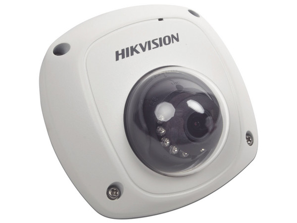 Cámara Móvil Mini Domo Hikvision AE-VC211T-IRS de 2MP (1920 x 1080), Lente 2.8mm, Conexión Tipo Aviación, IR de Hasta 20 m, IK07. Color Blanco