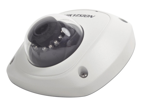 Cámara Móvil Mini Domo Hikvision AE-VC211T-IRS de 2MP (1920 x 1080), Lente 2.8mm, Conexión Tipo Aviación, IR de Hasta 20 m, IK07. Color Blanco