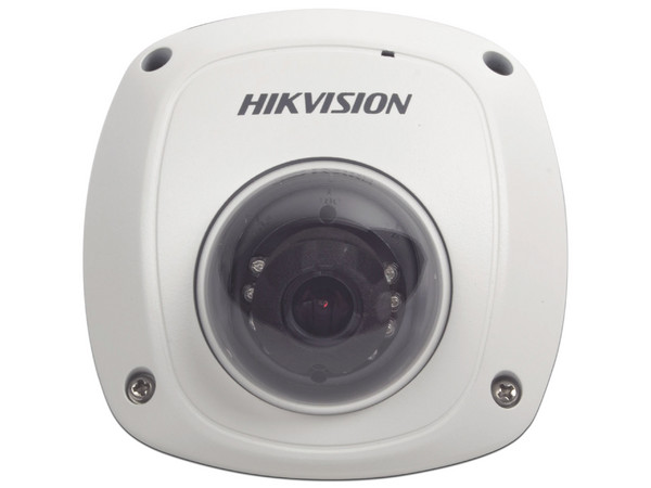 Cámara Móvil Mini Domo Hikvision AE-VC211T-IRS de 2MP (1920 x 1080), Lente 2.8mm, Conexión Tipo Aviación, IR de Hasta 20 m, IK07. Color Blanco