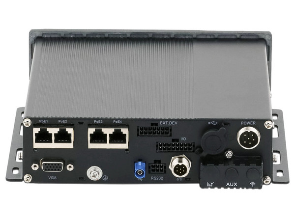 NVR Hikvision AEMN5043(RJ45) de 4 Canales, 2 Bahías de Disco Duro. Color Negro.